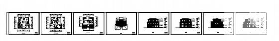 3层H型别墅建筑CAD图纸 - 1