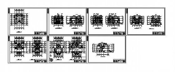 4层小别墅建筑CAD图纸 - 1