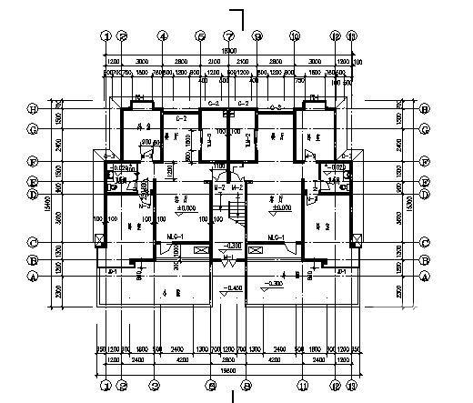 小型3层小型住宅楼建筑CAD图纸 - 1