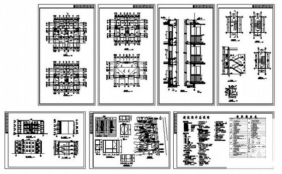 小型3层小型住宅楼建筑CAD图纸 - 3