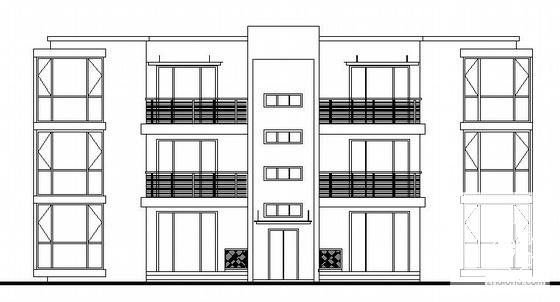 小型3层小型住宅楼建筑CAD图纸 - 4