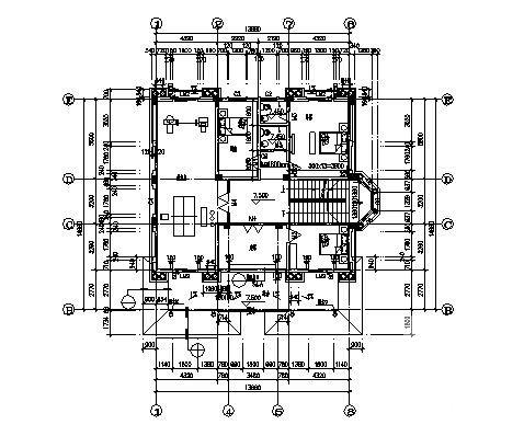 精美3层别墅建筑CAD施工图纸 - 4