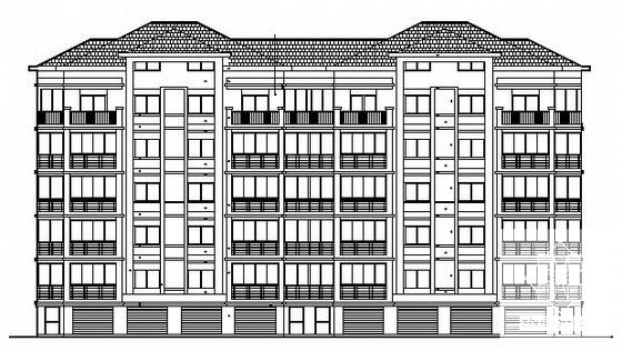 小区6层住宅楼建筑CAD图纸 - 2