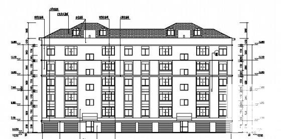 小区6层住宅楼建筑CAD图纸 - 3