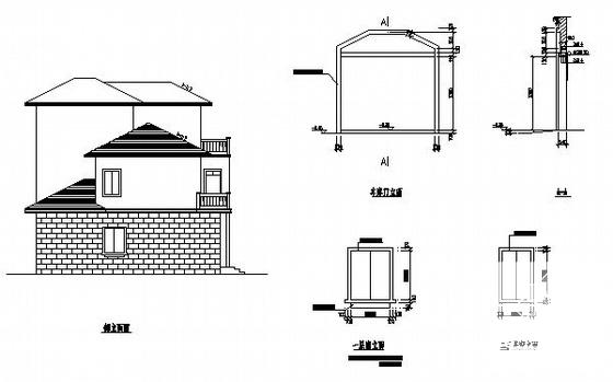 大型3层联体别墅建筑设计CAD施工图纸 - 2