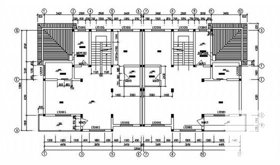 大型3层联体别墅建筑设计CAD施工图纸 - 3