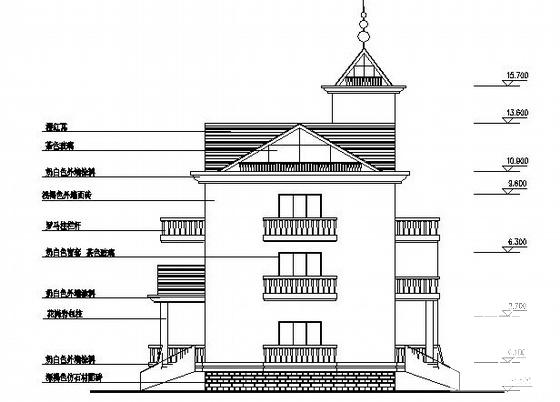 3层农居建筑CAD图纸 - 2
