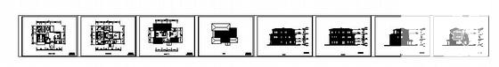 3层E型别墅建筑CAD图纸 - 1