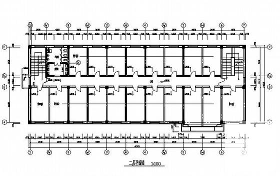 2层学生宿舍建筑方案设计CAD图纸 - 1