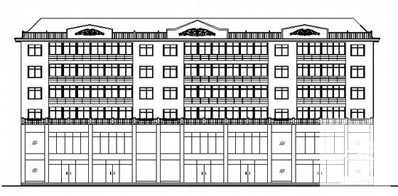 2层底商6层住宅楼建筑方案设计CAD图纸 - 2