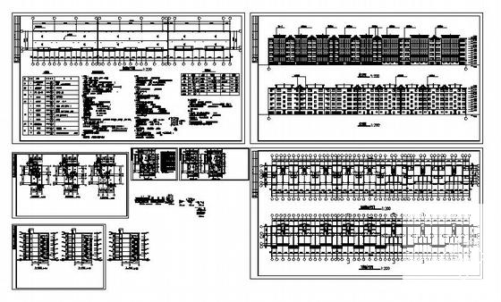 砖混结构6层住宅楼建筑方案设计CAD施工图纸 - 2