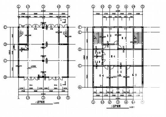 3层私人住宅楼建筑结构CAD施工图纸 - 2