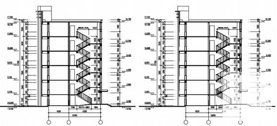 砌体结构6层住宅楼建筑方案设计CAD图纸 - 3