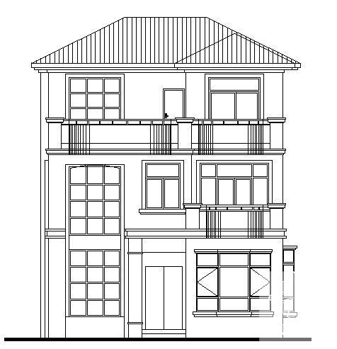 3层小别墅设计建筑结构CAD施工图纸 - 1