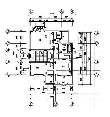 3层小别墅设计建筑结构CAD施工图纸 - 4