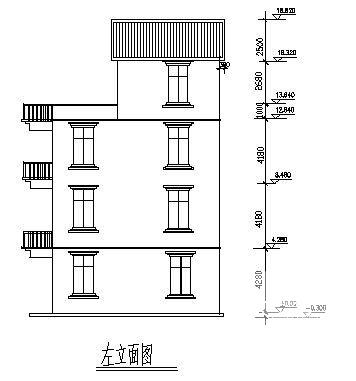 4层私人住宅楼建筑方案设计CAD图纸 - 2