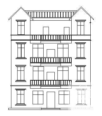 4层私人住宅楼建筑方案设计CAD图纸 - 3