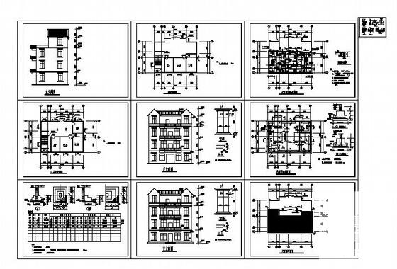 4层私人住宅楼建筑方案设计CAD图纸 - 4