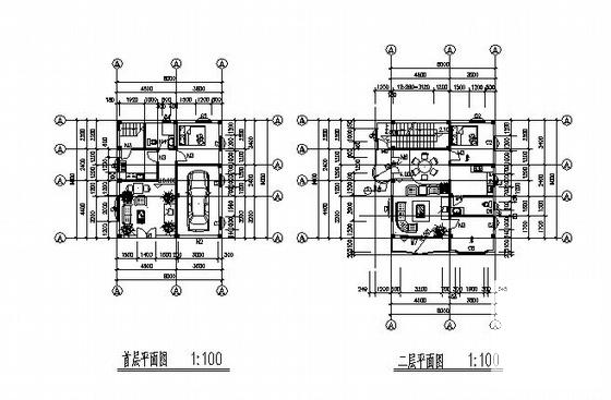 4层私人住宅楼建筑方案设计CAD图纸 - 4