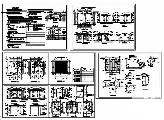 小型2层别墅建筑CAD图纸 - 1