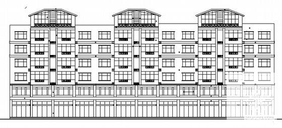 底商住宅楼建筑方案设计CAD图纸 - 3