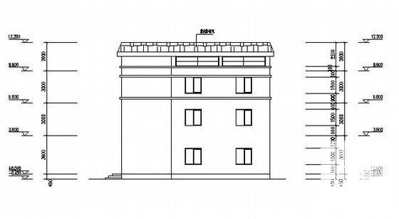 迁安市村3层住宅楼建筑方案设计CAD图纸 - 4