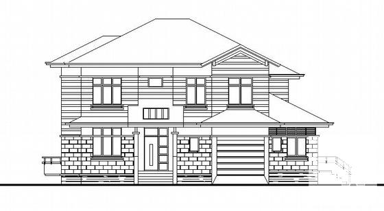 2层B2型别墅建筑CAD图纸 - 4