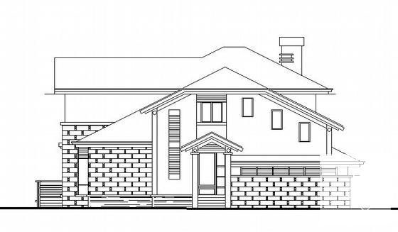 2层D2型别墅建筑CAD图纸（标注详细） - 1