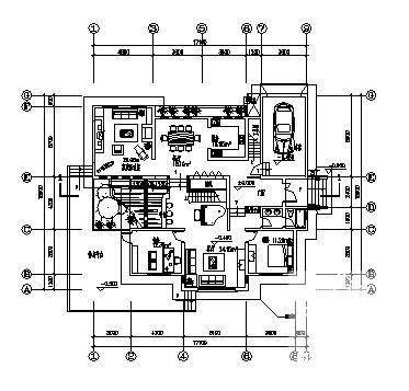 2层D2型别墅建筑CAD图纸（标注详细） - 2