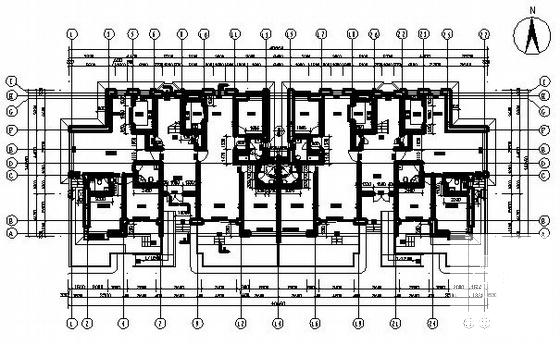6层住宅楼建筑CAD施工图纸 - 3