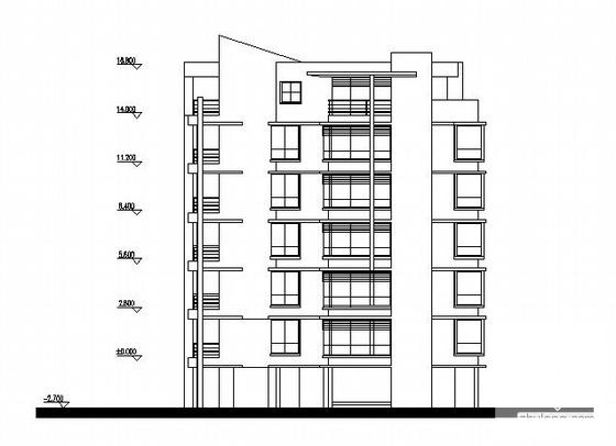 清水湾住宅5号楼建筑CAD图纸 - 3