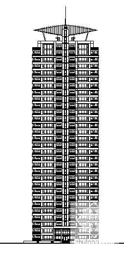 浦东花园小区二期5号楼建筑施工CAD图纸 - 3