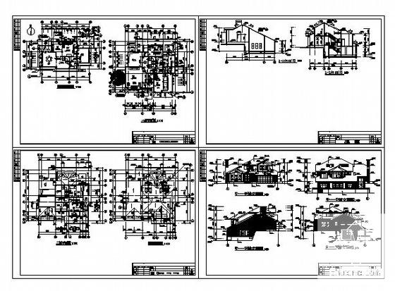 精美阳光别墅建筑CAD图纸 - 1