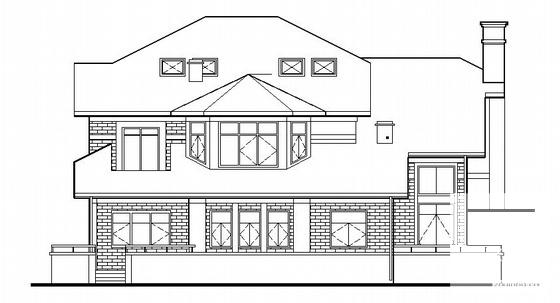 精美阳光别墅建筑CAD图纸 - 2