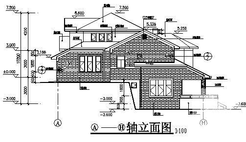 精美阳光别墅建筑CAD图纸 - 3