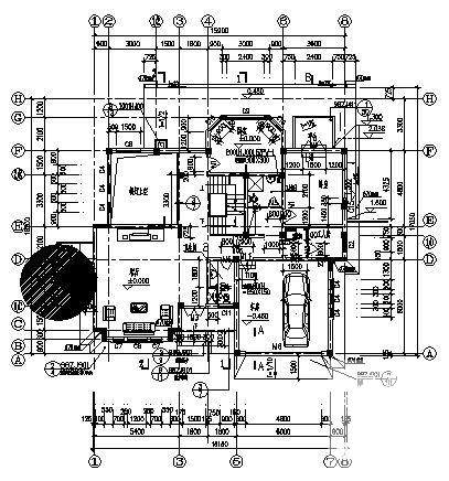 精美阳光别墅建筑CAD图纸 - 4