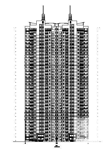 浦东花园小区建筑CAD施工图纸 - 3