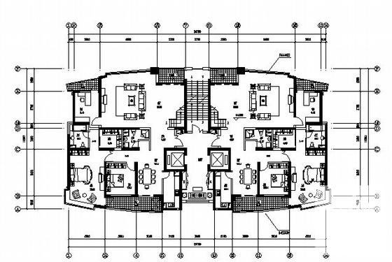 浦东花园小区二期5号楼建筑初步CAD图纸 - 2