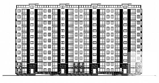精美的11层住宅楼建筑CAD施工图纸 - 2
