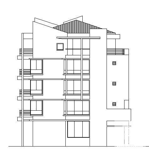 精美时尚的住宅11号楼建筑CAD图纸 - 1