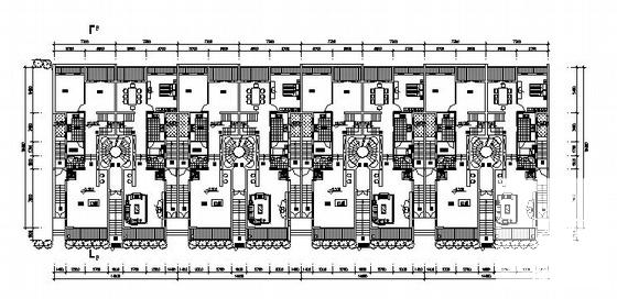4层K1型联排别墅建筑方案设计CAD施工图纸 - 3