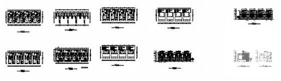 4层K1型联排别墅建筑方案设计CAD施工图纸 - 4