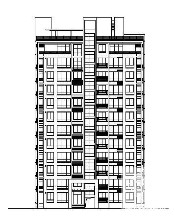 精美的清水湾住宅10号楼建筑CAD图纸 - 1