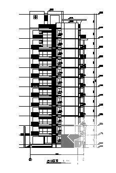 精美的清水湾住宅10号楼建筑CAD图纸 - 3