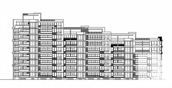 清水湾住宅1号楼建筑CAD图纸 - 1