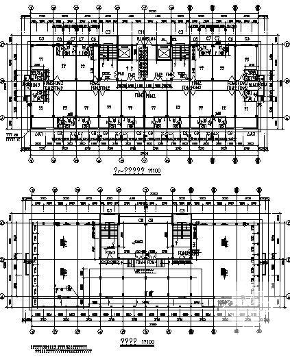 10层商业用楼建筑CAD施工图纸 - 2