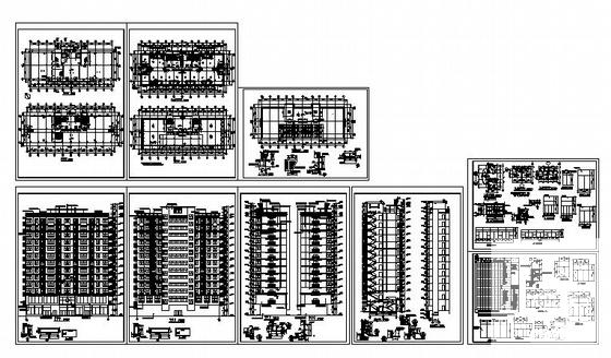 10层商业用楼建筑CAD施工图纸 - 3
