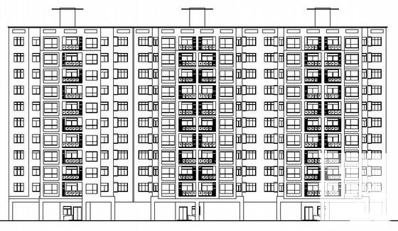 精美时尚的11层住宅楼建筑CAD施工图纸 - 2