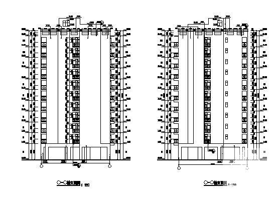 精美时尚的11层住宅楼建筑CAD施工图纸 - 3