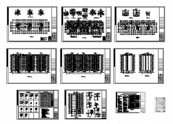 精美时尚的11层住宅楼建筑CAD施工图纸 - 4